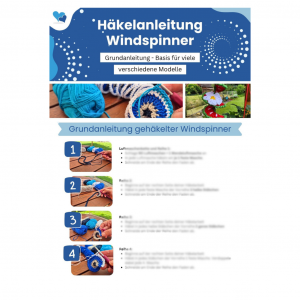 Häkelanleitung Windspinner – Grundanleitung als PDF Download