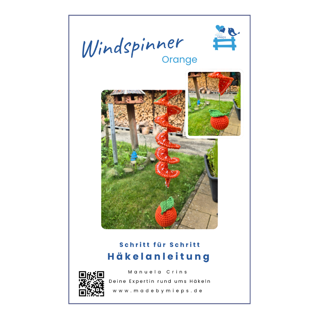 Häkelanleitung Windspinner Orange – als PDF Download
