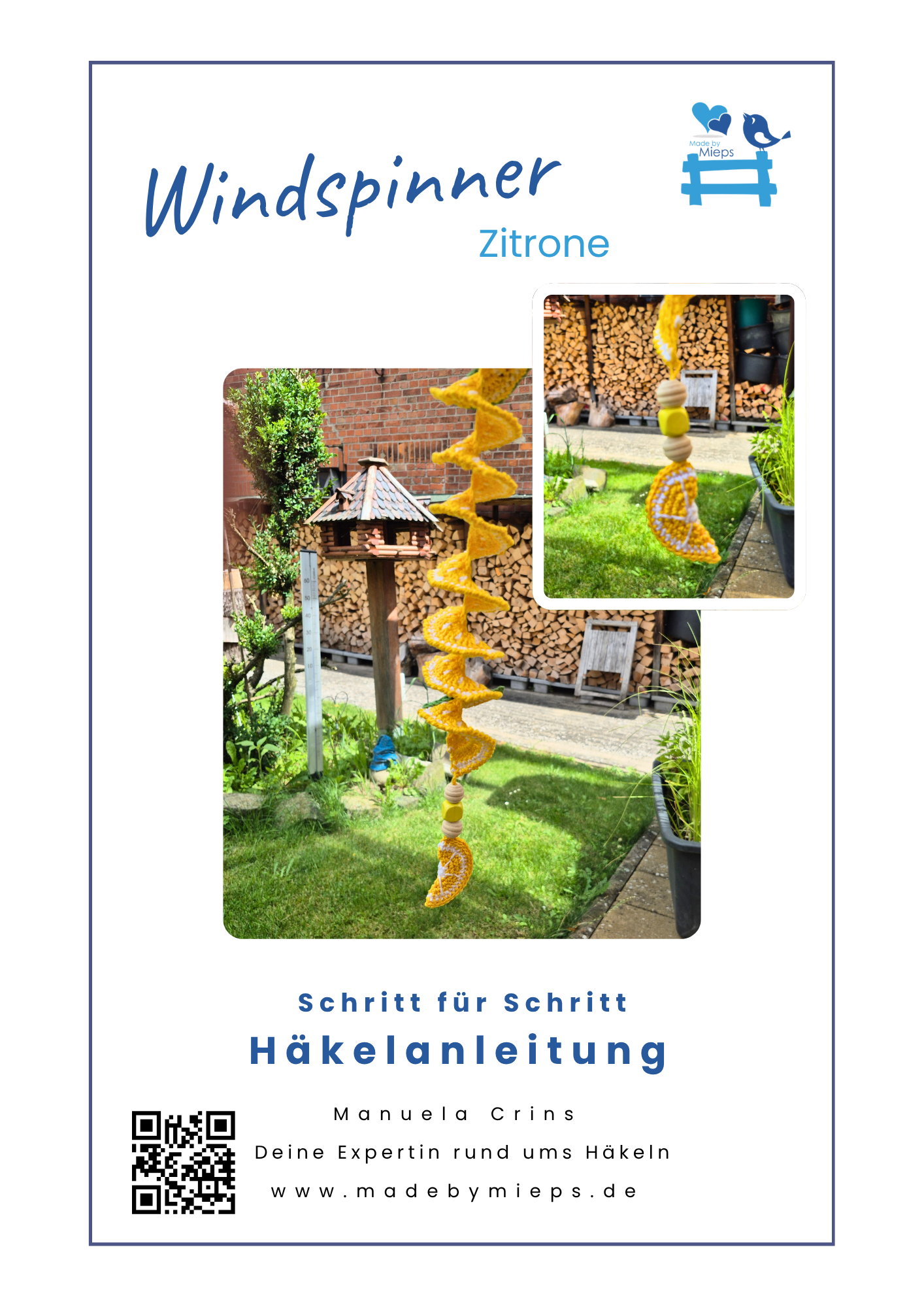 Häkelanleitung Windspinner Zitrone – als PDF Download