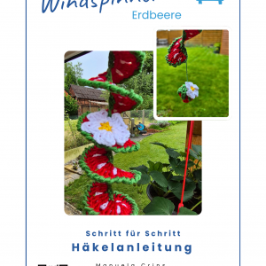 Häkelanleitung Windspinner Erdbeere – als PDF Download